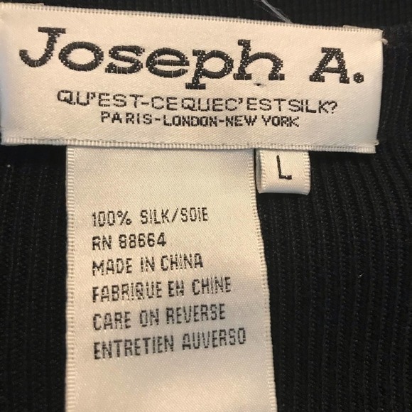 Joseph A. Black Beaded Cardigan Size Large - Picture 7 of 7